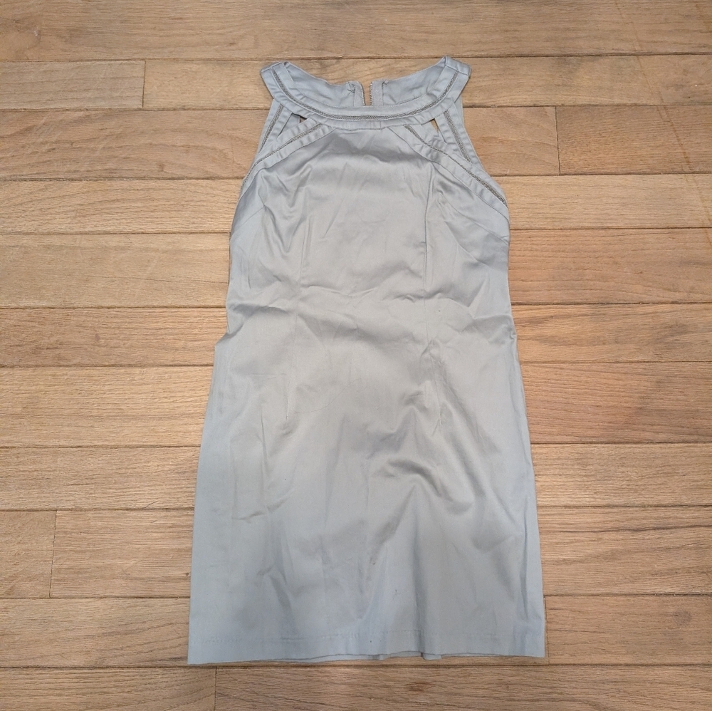 Women's Alyn Paige Gray And Silver Sleeveless Bodycon Dress Size 3/4